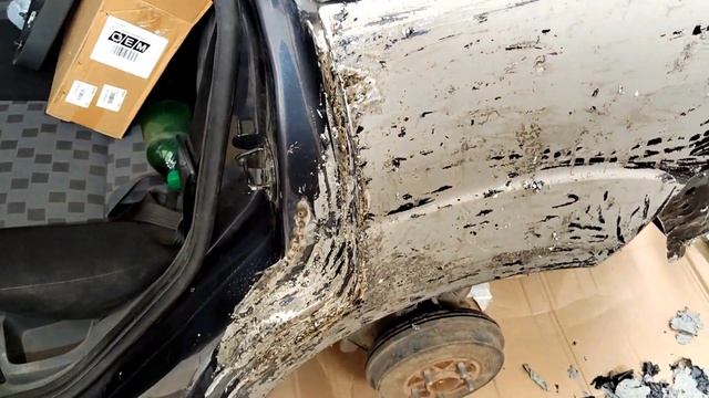 Ford Focus 2. Сильное повреждение крыла. Кузовной ремонт. Часть 2 смотреть онлайн