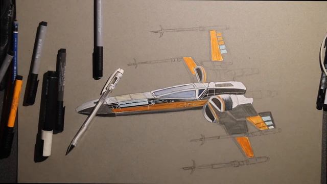 Drawing an X-Wing: Star Wars смотреть онлайн