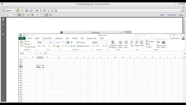 Print2Excel - Print Any Document To Excel - Documentation Video