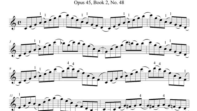 Franz Wohlfahrt - 60 Studies For Violin, Op. 45, No. 48