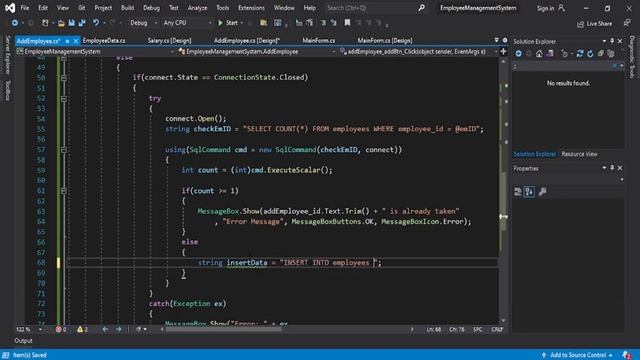 C# Full Tutorial - Employee Management System with Source Code смотреть онлайн