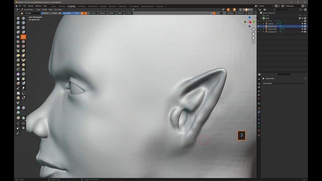 Blender sculpting - Erza Scarlet part 2 -Head and body setup - Blender 3.4. Timelapse смотреть онлайн