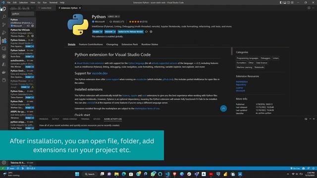 Getting started with Visual Studio Code for Python смотреть онлайн
