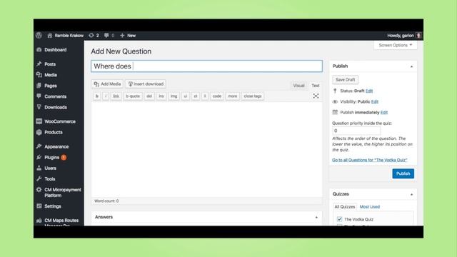 Add Knowledge Quizzes To Test Users With The Quiz Manager Plugin for WordPress By CreativeMinds смотреть онлайн