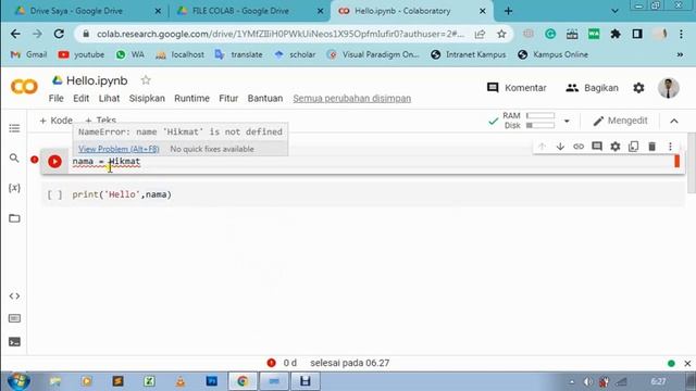 Penggunaan Google Colab (Colaboratory) untuk Pemrograman Python смотреть онлайн