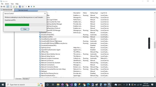 Stop oracle Service from background смотреть онлайн