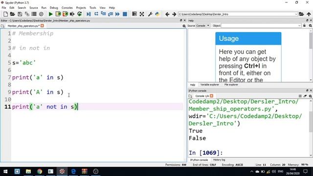 Python proqramlaşdırma dili 17.Membership Operators смотреть онлайн