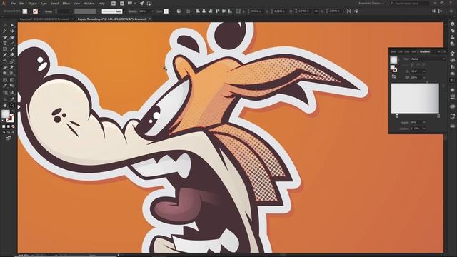 Learn Adobe Illustrator: Adding Gradient Halftones Patterns смотреть онлайн