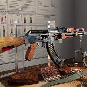 АВТОМАТ_КАЛАШНИКОВА АК_47 и АК_74 визуальная работа, технические и боевые свойства. Для уроков ОБЖ.