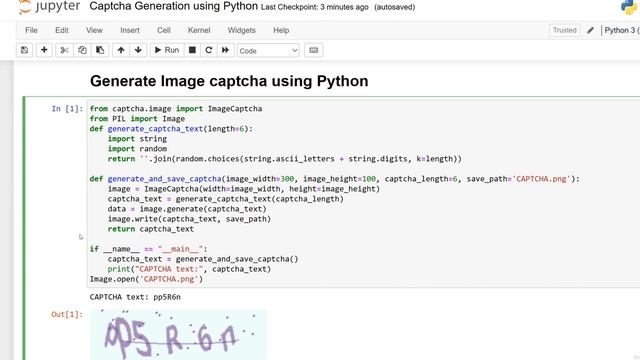 Day 156 : Captcha Generation using Python смотреть онлайн