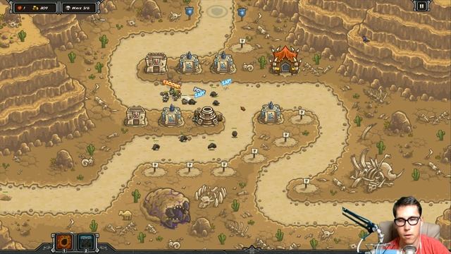 Kingdom Rush Frontiers - Dunes of Despair - Heroic & Iron | Полное прохождение #4 смотреть онлайн