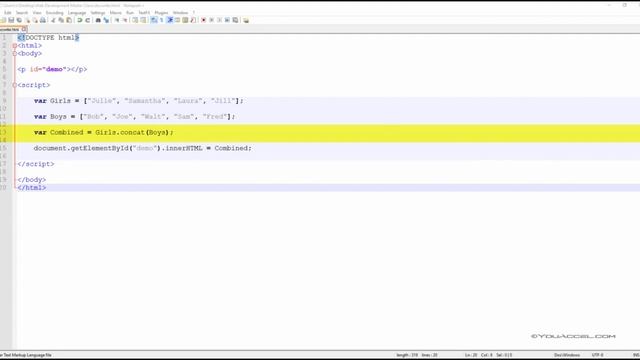 JavaScript Joining Arrays (HTML, CSS, JAVASCRIPT) #HTML #CSS #JAVASCRIPT смотреть онлайн