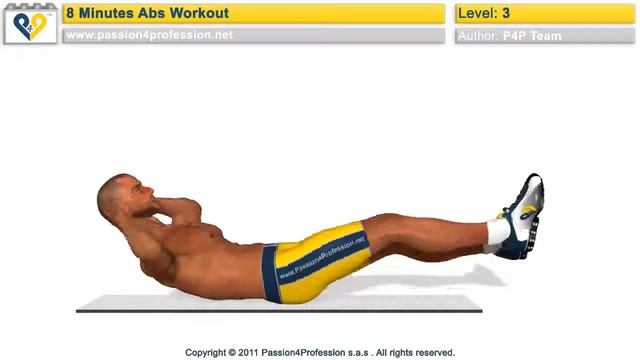 Пресс за 8 минут. Уровень 3 8 Min Abs Workout смотреть онлайн
