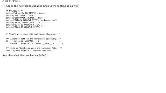 Wordpress: 403 forbidden when changing settings on WP Multisite non-main sites (2 Solutions!!) смотреть онлайн