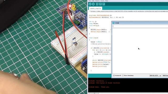 RFID ридер HZ-1050 с Wiegand 26/34 и Arduino