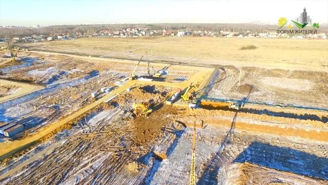 Стройка ЖК Пригород Лесное 28 декабря 2015 смотреть онлайн