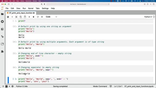 Programming Essentials Python - Predefined Functions - Print and Input Functions смотреть онлайн