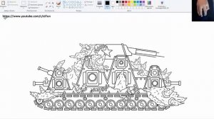 Как Нарисовать танк КВ-44 ПАРАЗИТ - мультики про танки