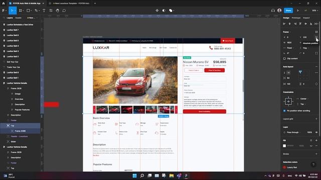 Scrolling keeping one side fixed | Figma Prototype смотреть онлайн