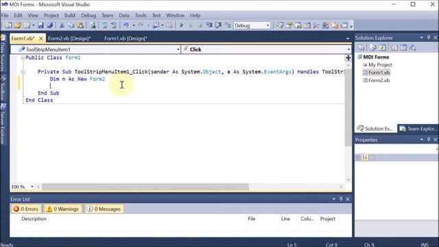 P65 | MDI Application Program | MDI Forms, MDI Parent, MDI Child | VB.NET смотреть онлайн