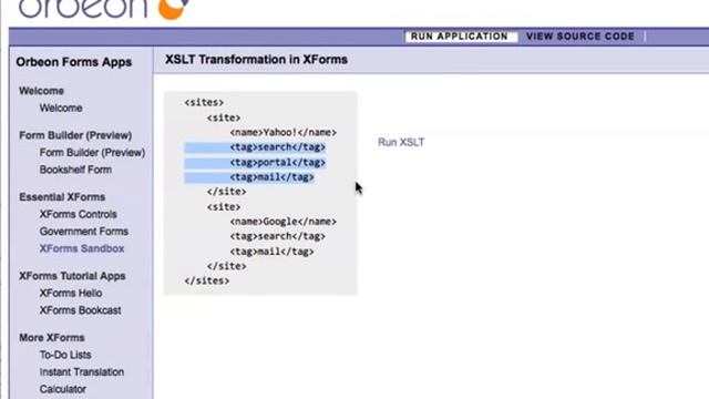 XForms - Run an XSLT transformation from XForms смотреть онлайн