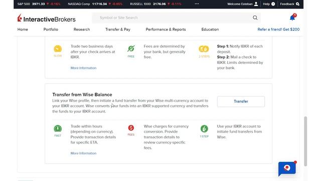 Cómo DEPOSITAR Y RETIRAR En INTERACTIVE BROKERS ✅ FÁCIL, RÁPIDO Y BARATO TUTORIAL PASO A PASO