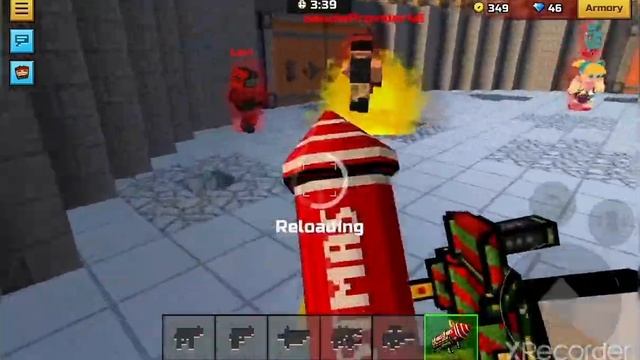 Having Fun with HO-HO Rocket (PIXEL GUN 3D) смотреть онлайн