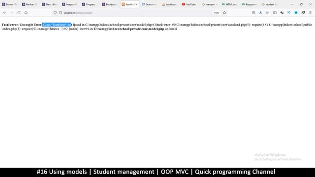 #16 Using Models | Student management system in PHP | OOP MVC | Quick programming tutorial смотреть онлайн