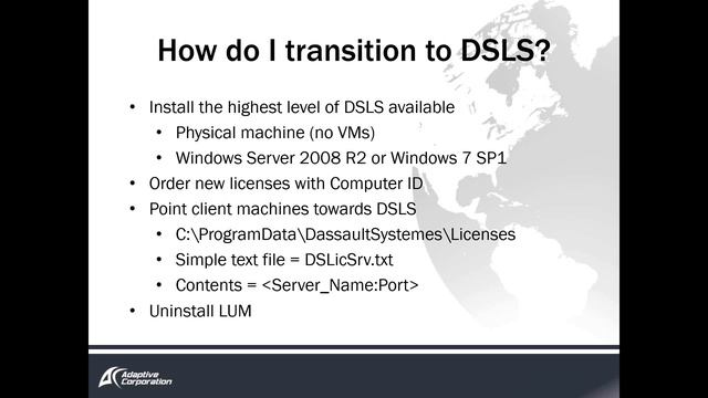 LUM to DSLS License Migration Webinar by Adaptive Corporation смотреть онлайн