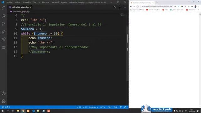 ? PHP while Php - Creating a While Loop Solución смотреть онлайн