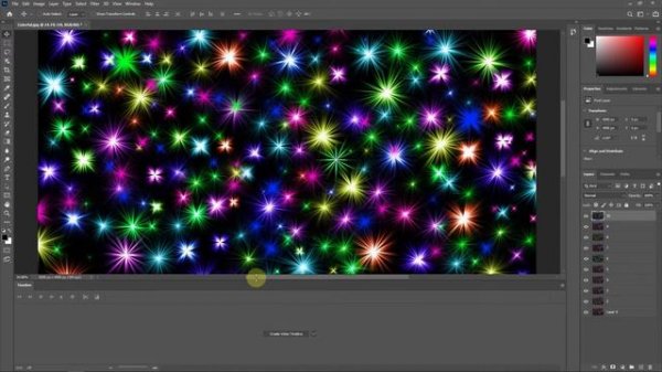How to Create Firework Color Changing Animated GIF in Photoshop