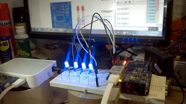 On/Off Led mengunakan Arduino + Ethernet Shield смотреть онлайн