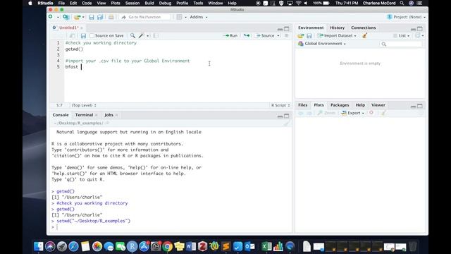 Importing a .csv file to R Studio using the read.csv function смотреть онлайн