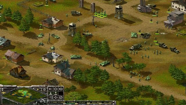 Прохождение Противостояние 3 [Sudden Strike] за СССР. Миссия 7 (Равновесие) часть 1 смотреть онлайн