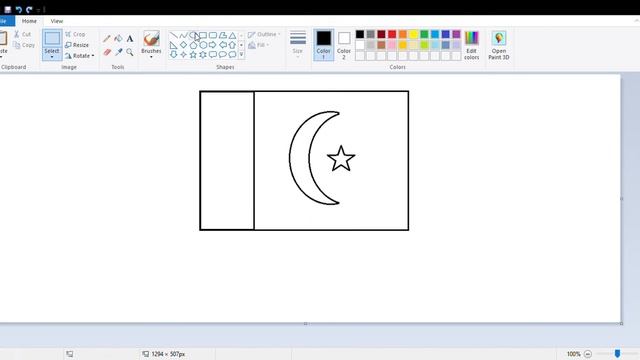How to draw a flag in ms paint смотреть онлайн