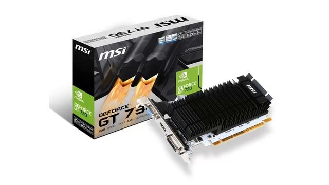 ? MSI GeForce GT 730 2GB DDR3 PCI-E x16 DVI HDMI passiv ? смотреть онлайн