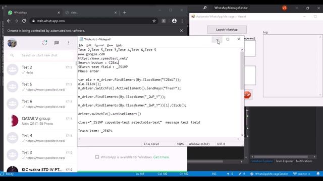 Automate sending WhatsApp Message using Selenium смотреть онлайн