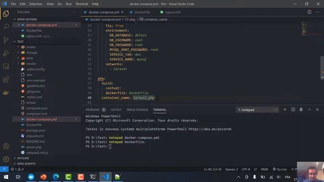 Configurer laravel avec Docker + Nginx + PHP + MySQL + Redis, b Darija смотреть онлайн