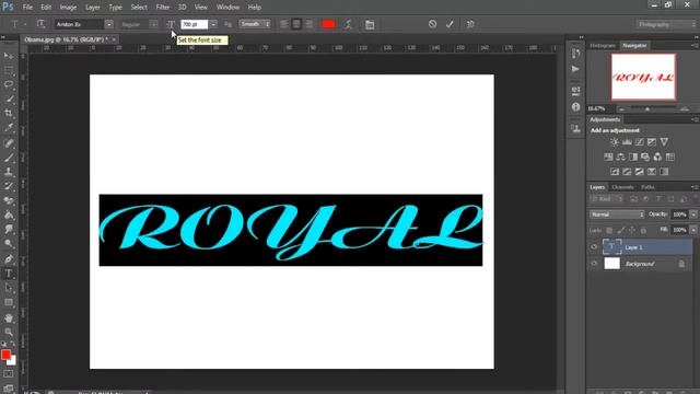 How To Change Font ANd Color Of Text with Photoshop CS6 - Tutorial смотреть онлайн