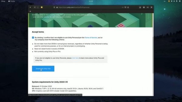 СОЗДАЕМ 2d ПЛАТФОРМЕР на Unity. Установка Unity урок #0