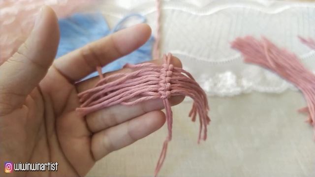 DIY Feather Macrame/ Macrame Daun Hiasan Dinding Dari Benang Sisa Rajutan смотреть онлайн