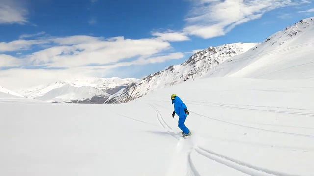 Карвинг в Грузии, Гудаури с видом на Казбек смотреть онлайн