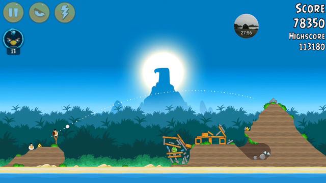 Angry Birds Bird Island Level 20 121k no power ups смотреть онлайн