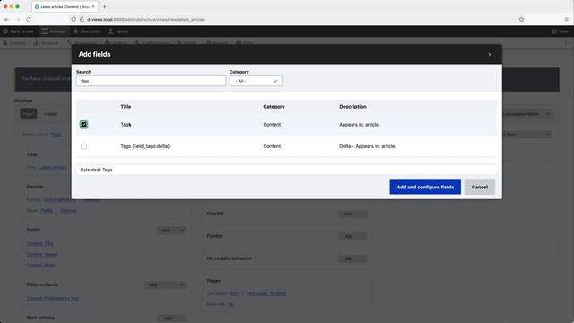 Getting Started with Views, 2.2 - Add Fields to Page смотреть онлайн