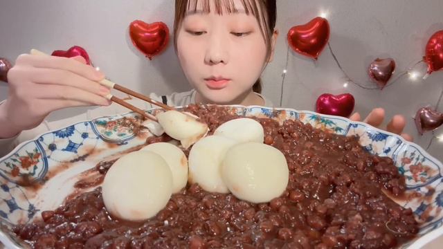 ASMR Mochi Ice Cream Zenzai【Mukbang/ Eating Sounds】【English subtitles】 смотреть онлайн