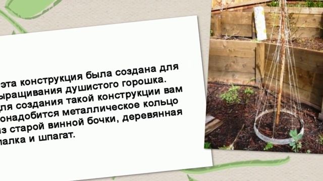 Как сделать опору для вьющихся растений смотреть онлайн