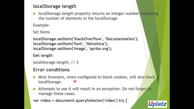 JavaScript Cookies, Web Storage, Data Attributes, JSON, Timestamps | Become a Web Developer | Uplat смотреть онлайн