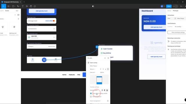 Create a Pop-up Menu and Modal in Figma смотреть онлайн
