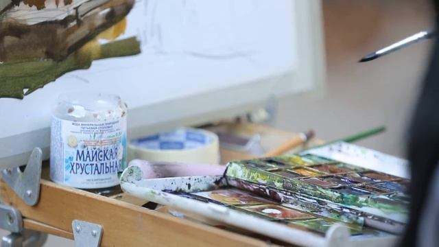 «Уроки рисования». Этюд городского пейзажа свечой (9.09.2016) смотреть онлайн