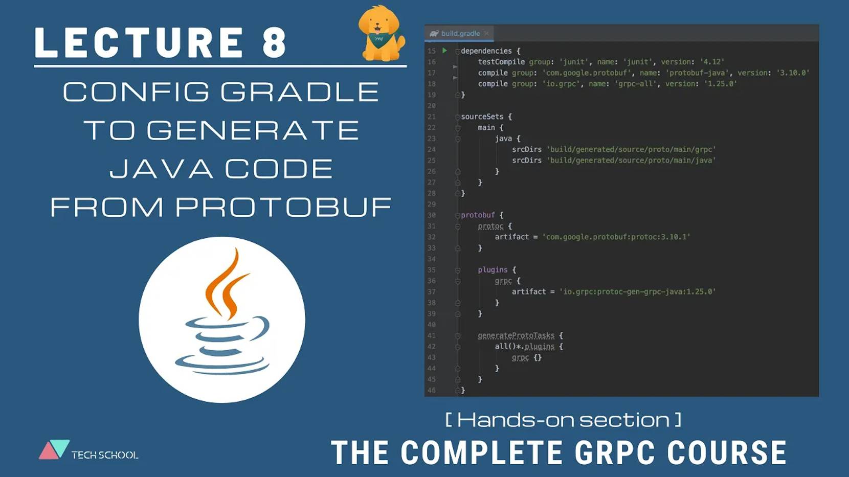 TECH SCHOOL - [gRPC #8] Config Gradle to generate Java code from protobuf смотреть онлайн